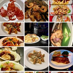 a collage of pictures of different types of food