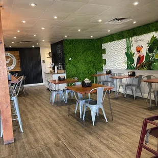 the interior of the restaurant