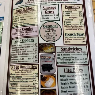 sushi and sashimi, menu