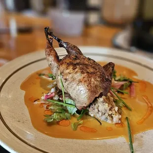 Stuffed quail