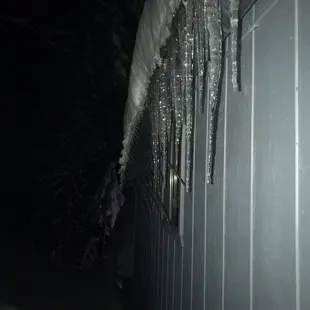 It&apos;s so cold, just started snowing!