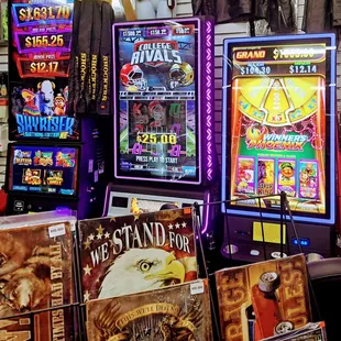 Win Big Money on our Skill Games.  Where we cash out your Tickets here on the spot.