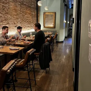 The sitting area next to the main bar.