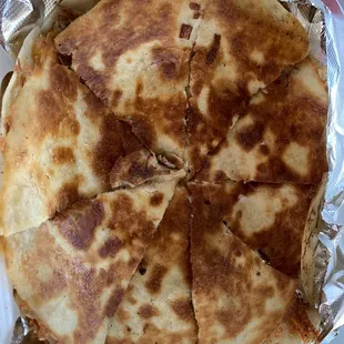 Cowboy Pork quesadilla