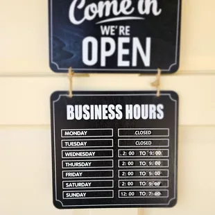 Business hours