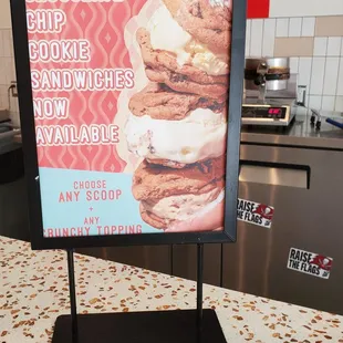 Cookie sandwiches available