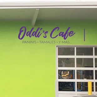 VIEW FROM OUTSIDE ODDIS CAFE