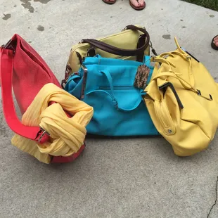 New purses and a scarf from Odds + Ends