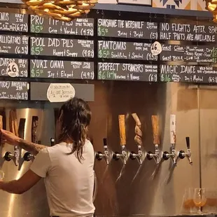 Beers on tap O'plenty