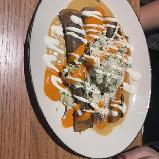 a plate of food on a table