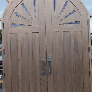 a pair of double doors