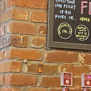 Just 2 of the little dudes crawling up the wall