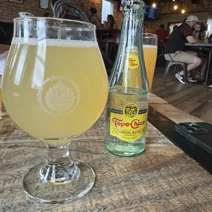 Seltzer on tap (Can't remember exact flavors but it was fruity and exotic, possibly passionfruit or guava)