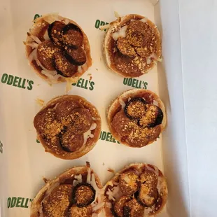 Pepperoni pizza bagels
