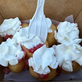 strawberries and whipped cream