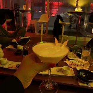 Ponzu Sour - fun twist on a pisco sour!