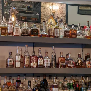 Bourbon selection is unparalleled in the area