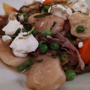 Crispy gnocchi, Spring 2023 menu