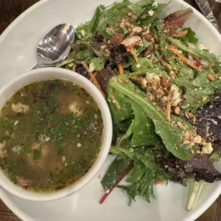 Soup and salad