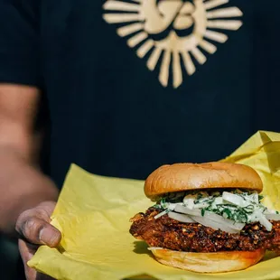 Chili Crisp Fried Chicken Sandwich