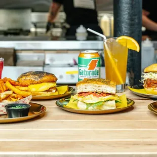 burgers, food