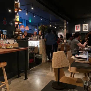 interior, sushi and sashimi