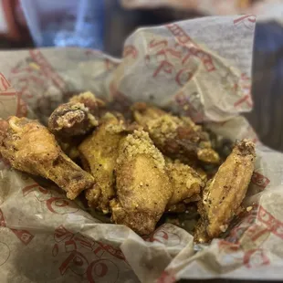 Lemon pepper garlic wings