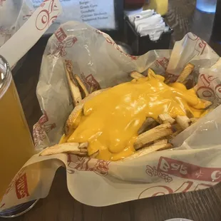 Small fried with cheese