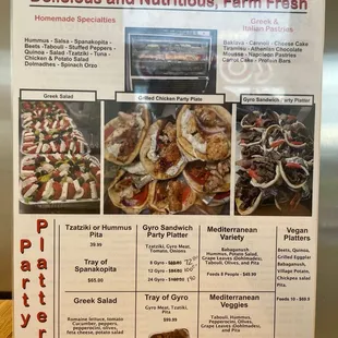 Party platters and catering