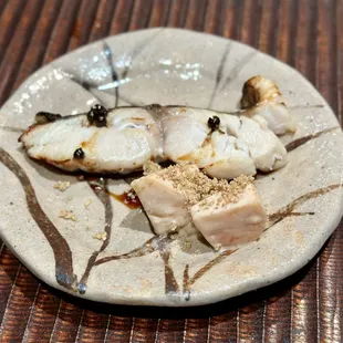 a plate of food on a table