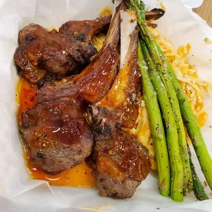 Lamb chop special.