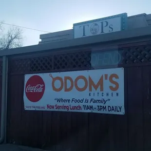 Odom's kitchen located inside of Tops Ultra Lounge on Airline hwy