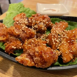 Garlic Spicy Chicken Karaage -- a bit salty.