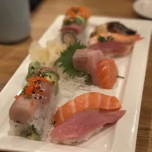 Spicy Rainbow Roll