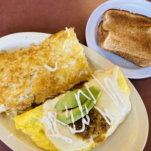 Santa Fe Omelette with Toast