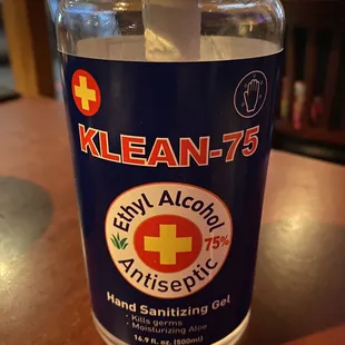 Klean-75 hand sanitizer. Tbh, it's not rough on the hands.