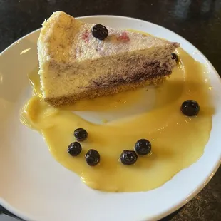 Blueberry lemon cheesecake