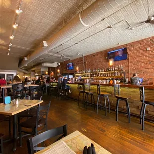 Inside. Great place to drink, hangout , brunch