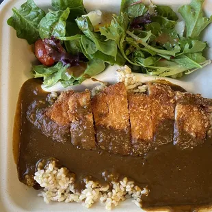 Katsu Curry with brown rice