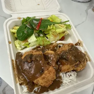 Crispy chicken plate
