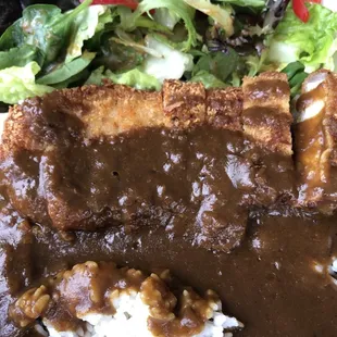 Tonkatsu with curry