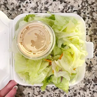 Side salad (came with the hibachi dinner)