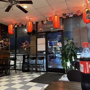 the interior of a restaurant