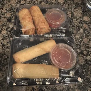 Japanese Egg Roll Pork Egg Roll... comes with their sauces