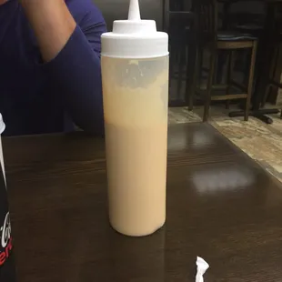 Yes that's a bottle of yum Yum sauce:)