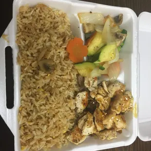 Chicken and steak hibachi only 10.95 for dinner portion