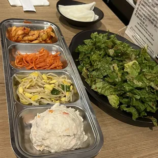 Delicious Banchan and the best salad ever!!!