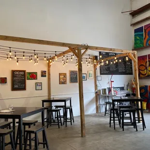 the interior of a restaurant