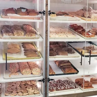 a variety of baked goods