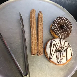 Donuts and big churros!